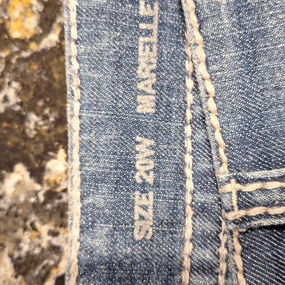 q Code Bleu Women's Blue capris  Jeans size 20W - Picture 4 of 6